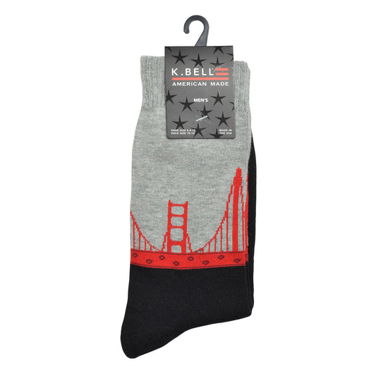 K. Bell Men`s Cotton Crew Socks
