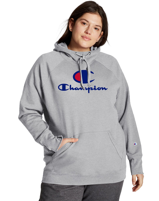 Champion Womens Plus Powerblend Fleece Hoodie