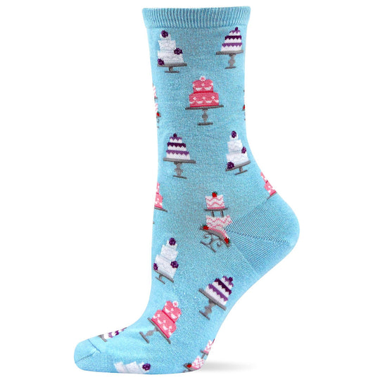 Hot Sox Womens Wedding Cakes Crew Socks