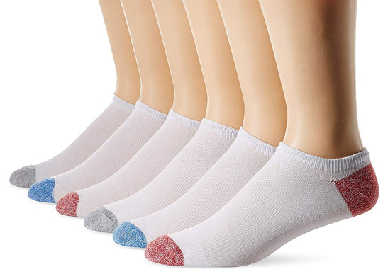 Fruit of the Loom Mens No Show Socks 6 Pairs