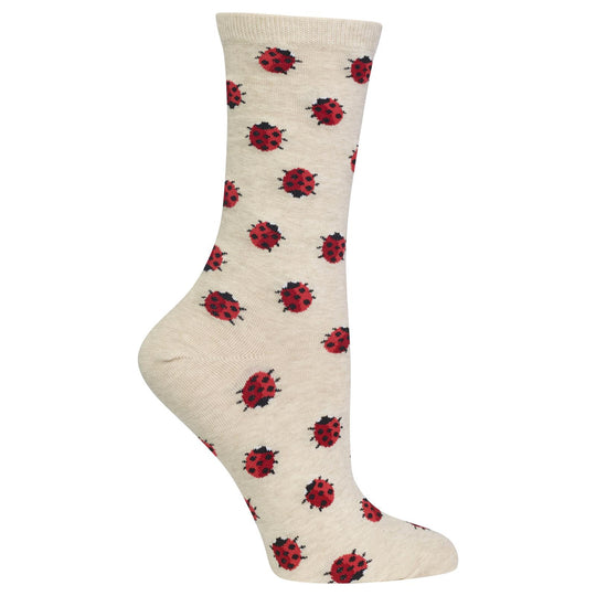 Hot Sox Womens Ladybug Socks