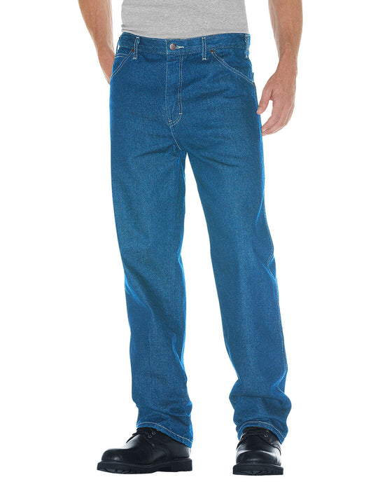 Dickies Mens Relaxed Straight Fit 5-Pocket Denim Jeans