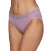 Vanity Fair Womens Flattering Lace Cotton Stretch Hi Cut Panty