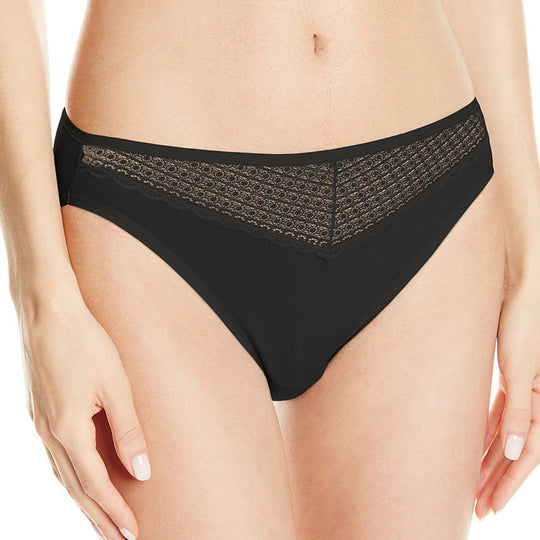 Vanity Fair Beautifully Smooth Women`s Cotton with Lace Bikini Panty