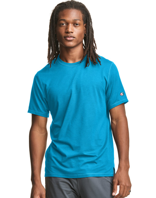 Champion Mens Short Sleeve Sport Tee, L, Black