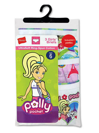 Hanes Polly Pocket Girls Briefs