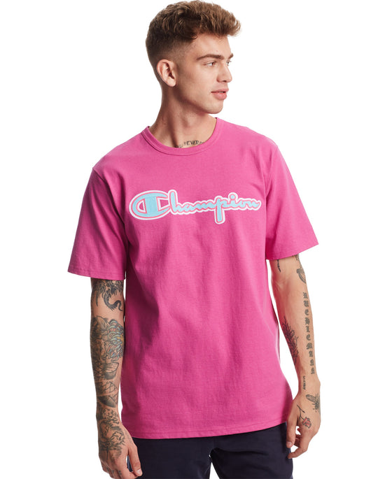 Champion Life Mens Short-Sleeve Tee, 2XL, Oxford Grey