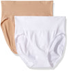 Vassarette Womens Comfortably Smooth 2-Pack Hi-Cut Panties