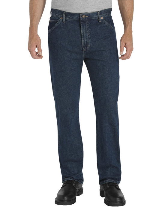 Dickies Mens Regular Straight Fit 6-Pocket Denim Jeans