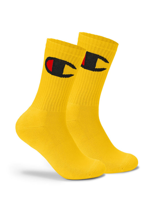 Champion Life Adult Big C Crew Socks 1-Pair