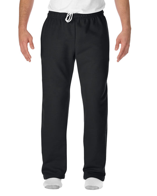 Gildan Mens DryBlend Open-Bottom Sweatpants with Pockets, XL, Charcoal