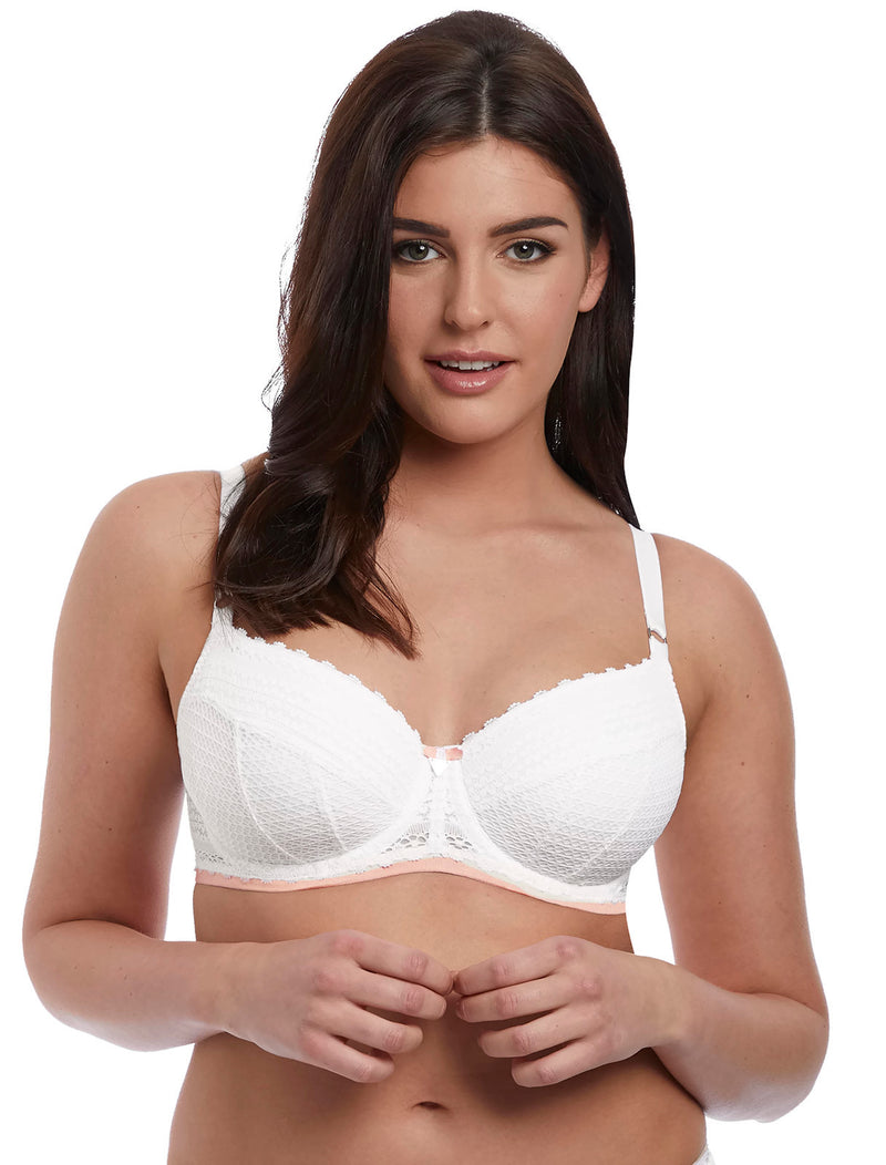 Freya Womens Daisy Lace Underwire Padded Half Cup Bra