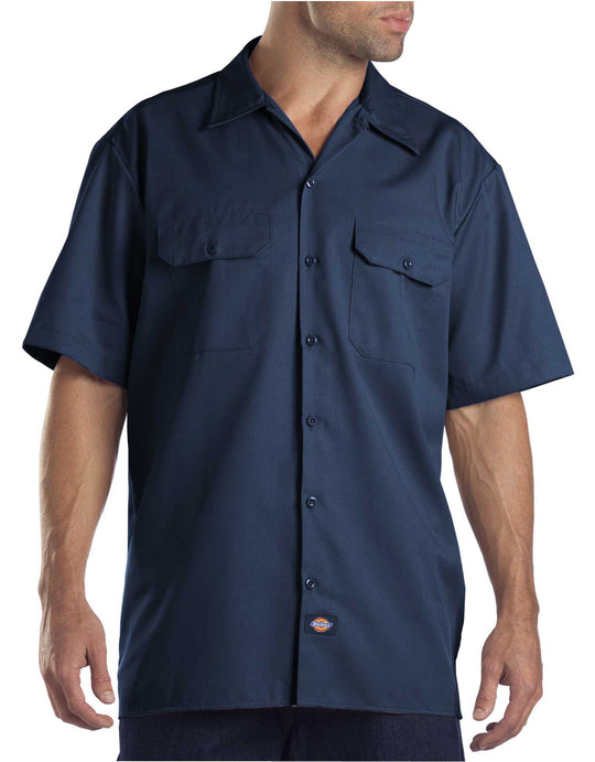 Dickies Mens Short-Sleeve Work Shirt