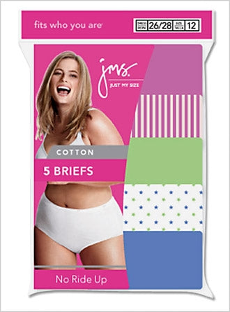 1610P5 - JMS Cotton Tagless Panties 5-Pack