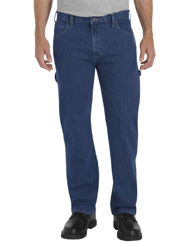 Dickies Mens FLEX Relaxed Fit Straight Leg Carpenter Denim Jeans