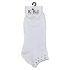 K. Bell Womens Rhinestone Cuff Footie Socks