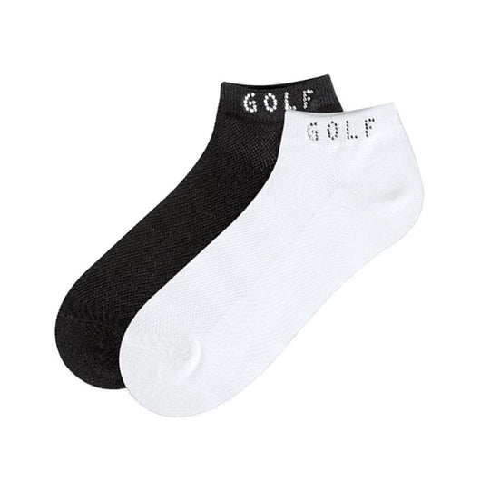 K. Bell Womens Rhinestone Golf Footie Socks