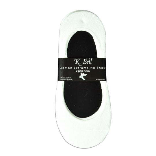 K. Bell Womens Extreme No Show Liner Socks