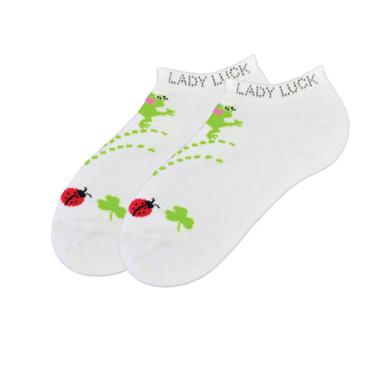 K. Bell Womens Lady Luck Footie Socks