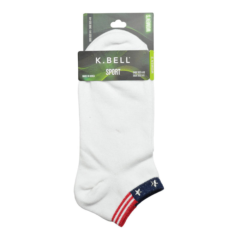 K. Bell Womens Stars & Stripes w/studs Socks