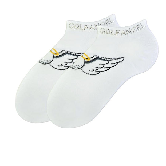 K. Bell Womens Golf Angel w/Rhinestones Socks