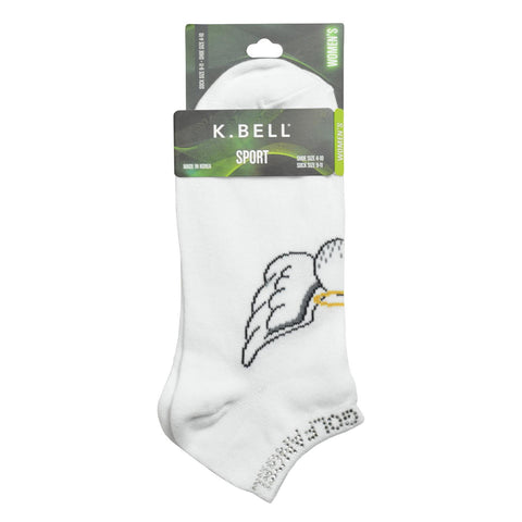 K. Bell Womens Golf Angel w/Rhinestones Socks