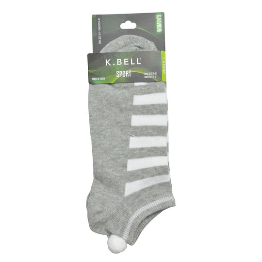K. Bell Womens Sparkle Stripe Socks with Pom Pom Socks