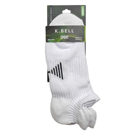 K. Bell Womens Tech No Show w/Arch Support Socks