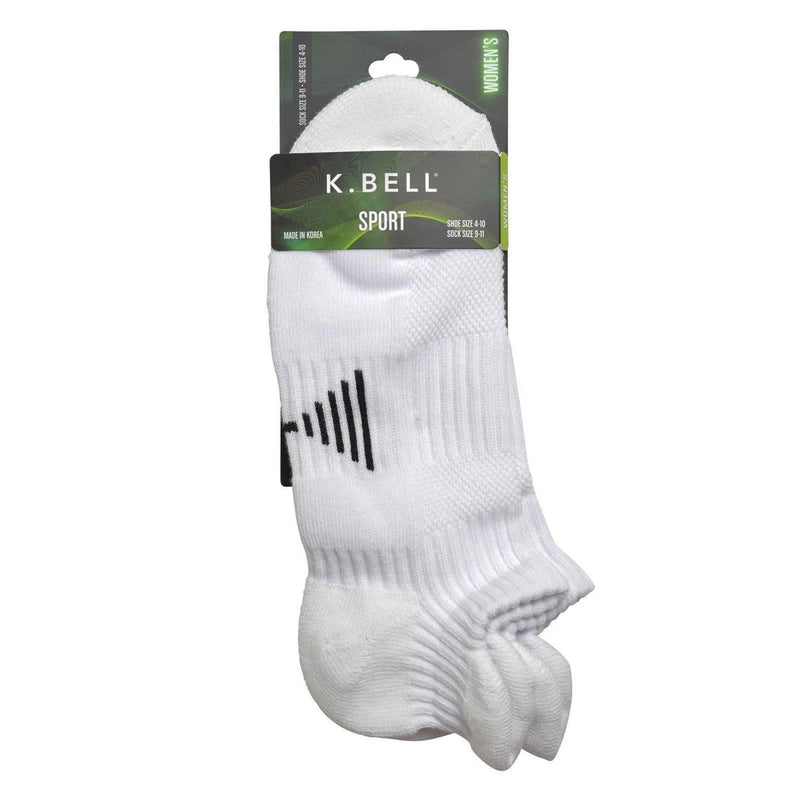 K. Bell Womens Tech No Show w/Arch Support Socks