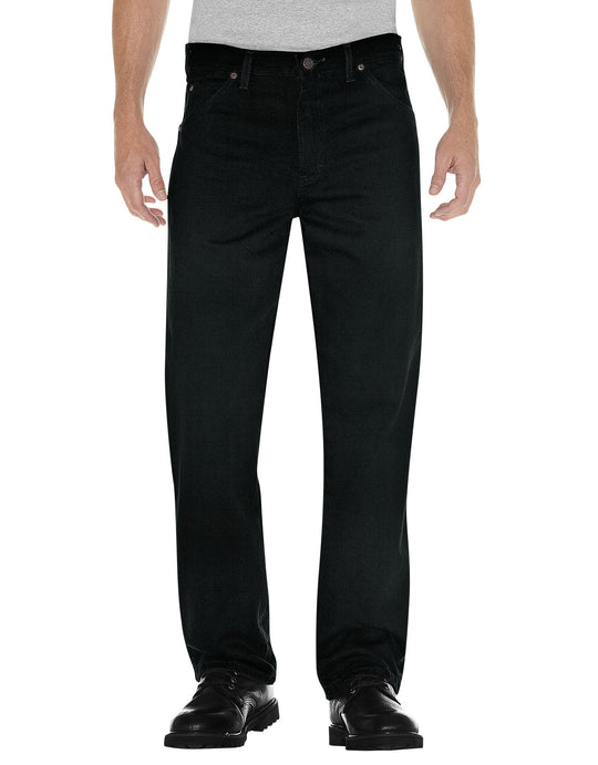Dickies Mens Regular Straight Fit 5-Pocket Denim Jeans