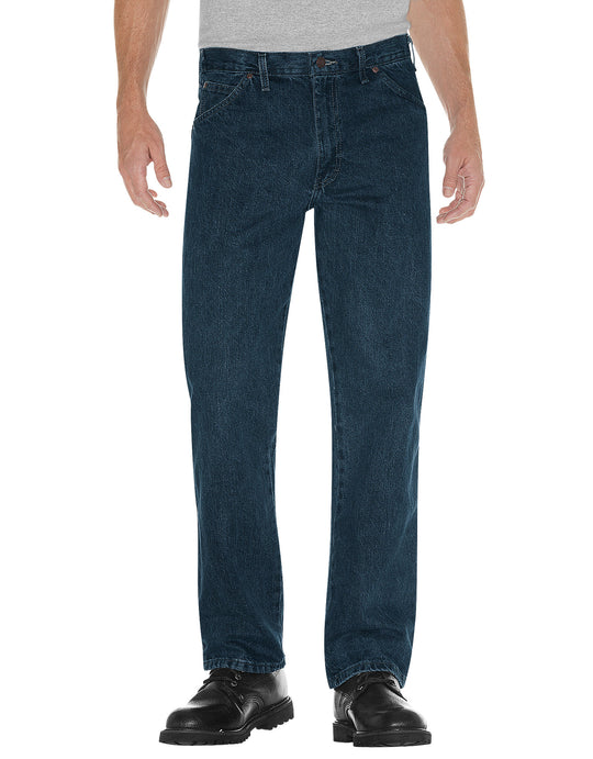 Dickies Mens Regular Straight Fit 5-Pocket Denim Jeans