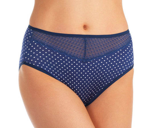 Vanity Fair Beautifully Smooth Women`s Lace Hi Cut Panty