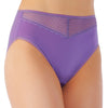 Vanity Fair Beautifully Smooth Women`s Lace Hi Cut Panty