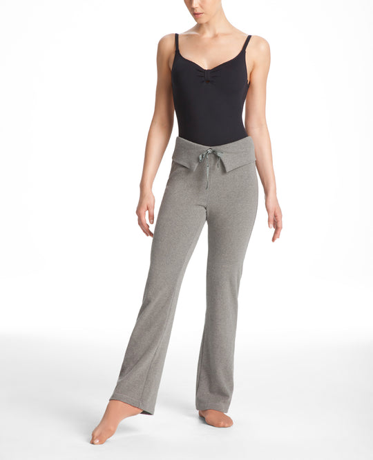 Danskin Women`s NYCB Dance Fashion Foldover-Waist Bootleg Pant