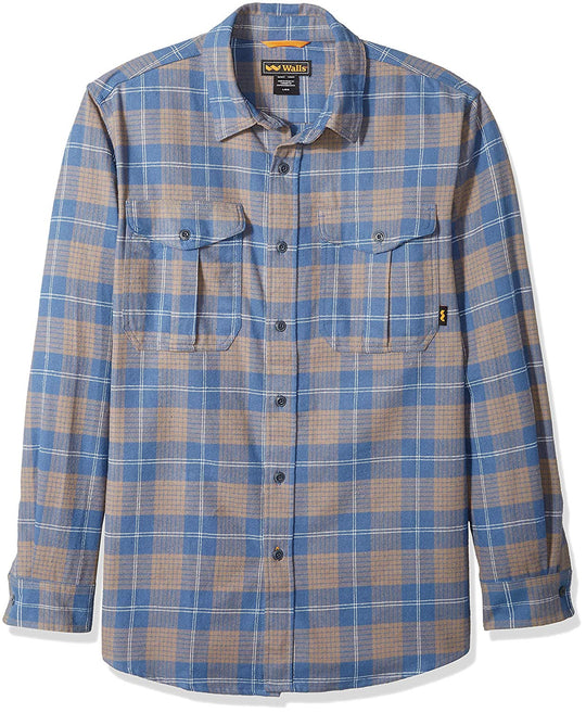 Walls Mens Long Sleeve Heavy Weight Brushed Flannel Shirt