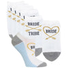 Hot Sox Womens Bride Tribe 6-Pack No Show Socks