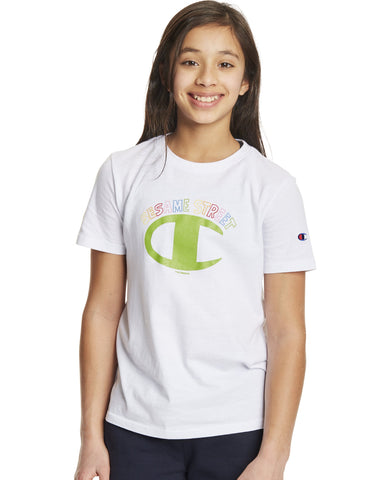 Champion Life Kids Cotton Tee, YL, White