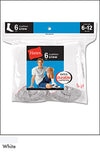 Hanes Men's Cushion Crew Socks 6 Pairs