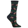 Hot Sox Womens Football Crew Socks