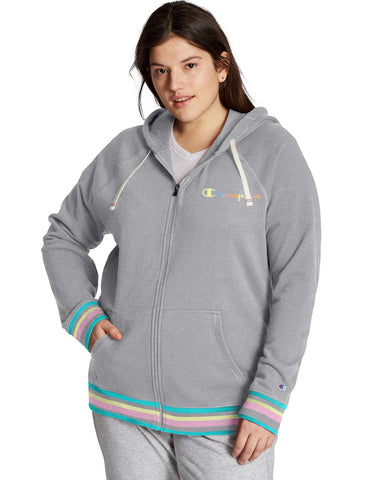 Champion Womens Plus Heritage French Terry Zip Hoodie