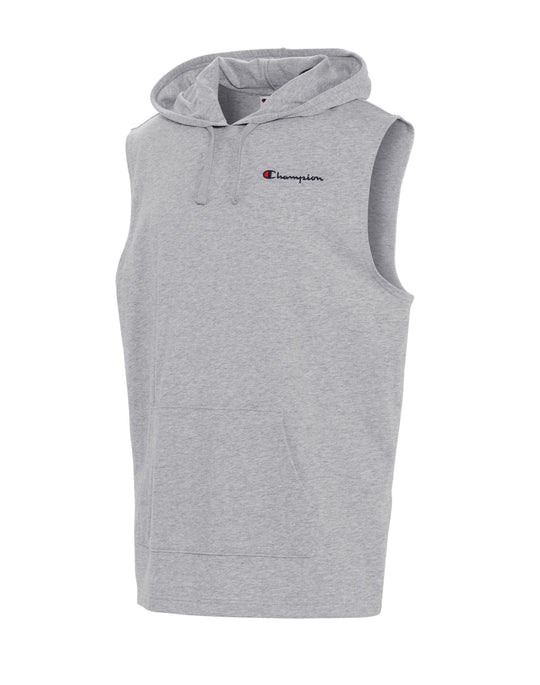 Champion Mens Middleweight Sleeveless Hoodie, L, Blue Horizon