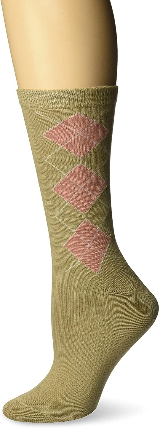 Fruit Of The Loom Womens Argyle Crew Sock