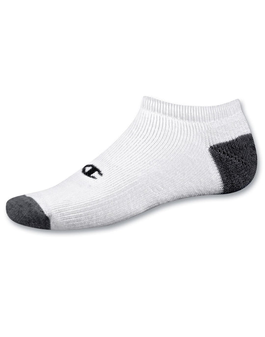 Champion Double Dry Performance No-Show Men's Athletic Socks - Extended Size 6-Pack