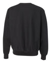 Weatherproof Mens Cross Weave Sweatshirt 7788, L, Black