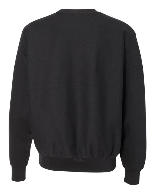 Weatherproof Mens Cross Weave Sweatshirt 7788, L, Black