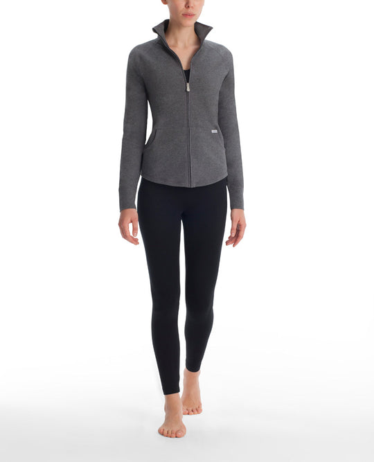 Danskin WOMEN`S ACTIVE ESSENTIAL FUNNEL NECK JACKET