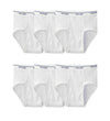 Fruit Of The Loom Mens Cotton White Briefs 6 Pack, XL, White