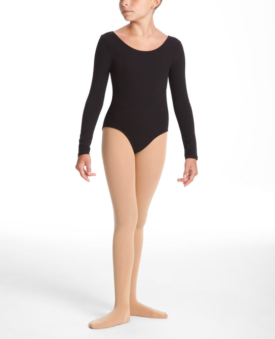 Danskin Girls` Dance Basics Long Sleeve Leotard