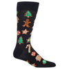 Hot Sox Mens Christmas Cookies Crew Socks