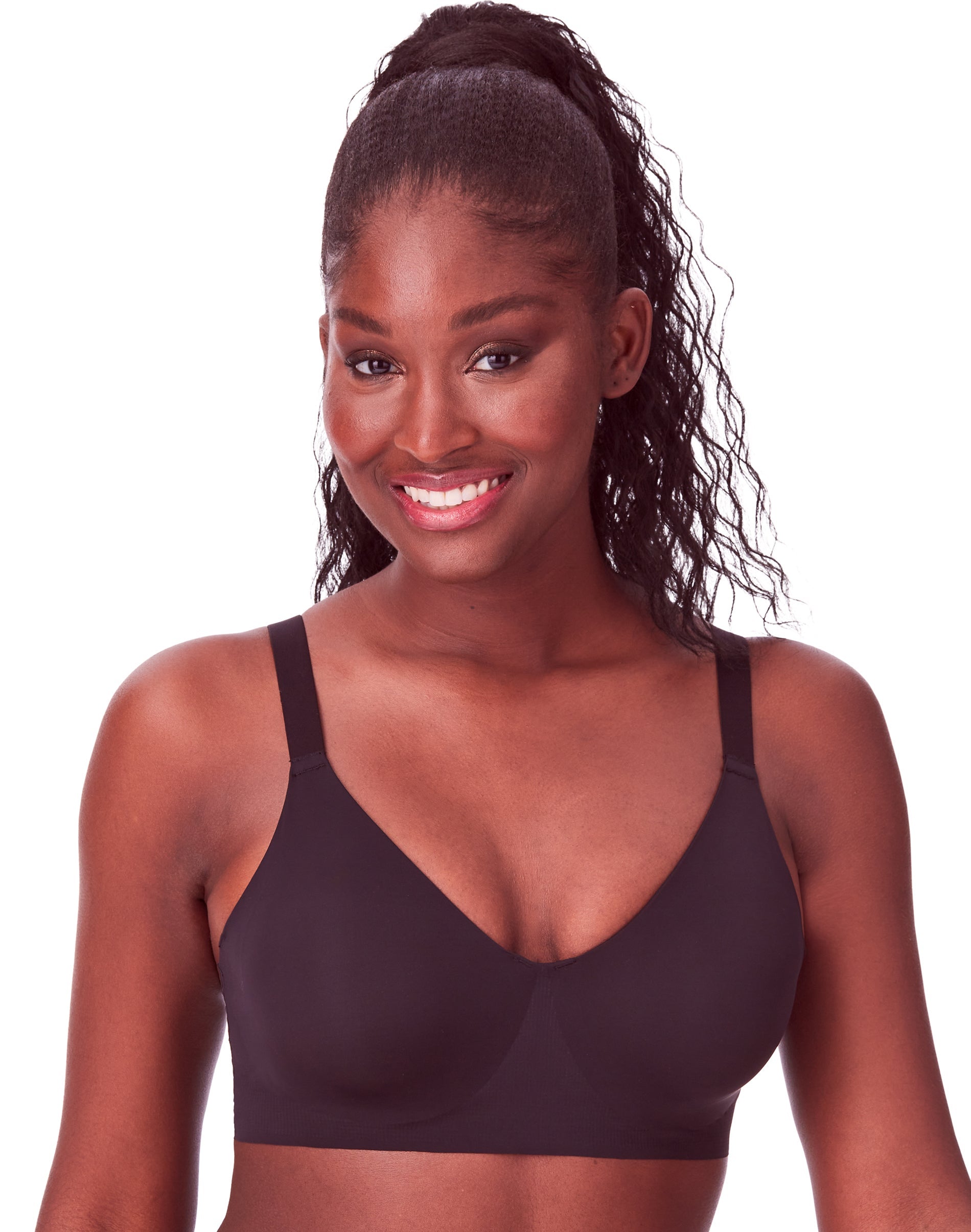 Bali Women's Microfiber Crop Top Bras Comfort Revolution 2-Pack